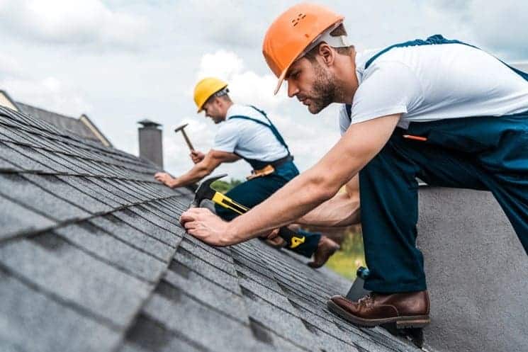 contractors working on roofing