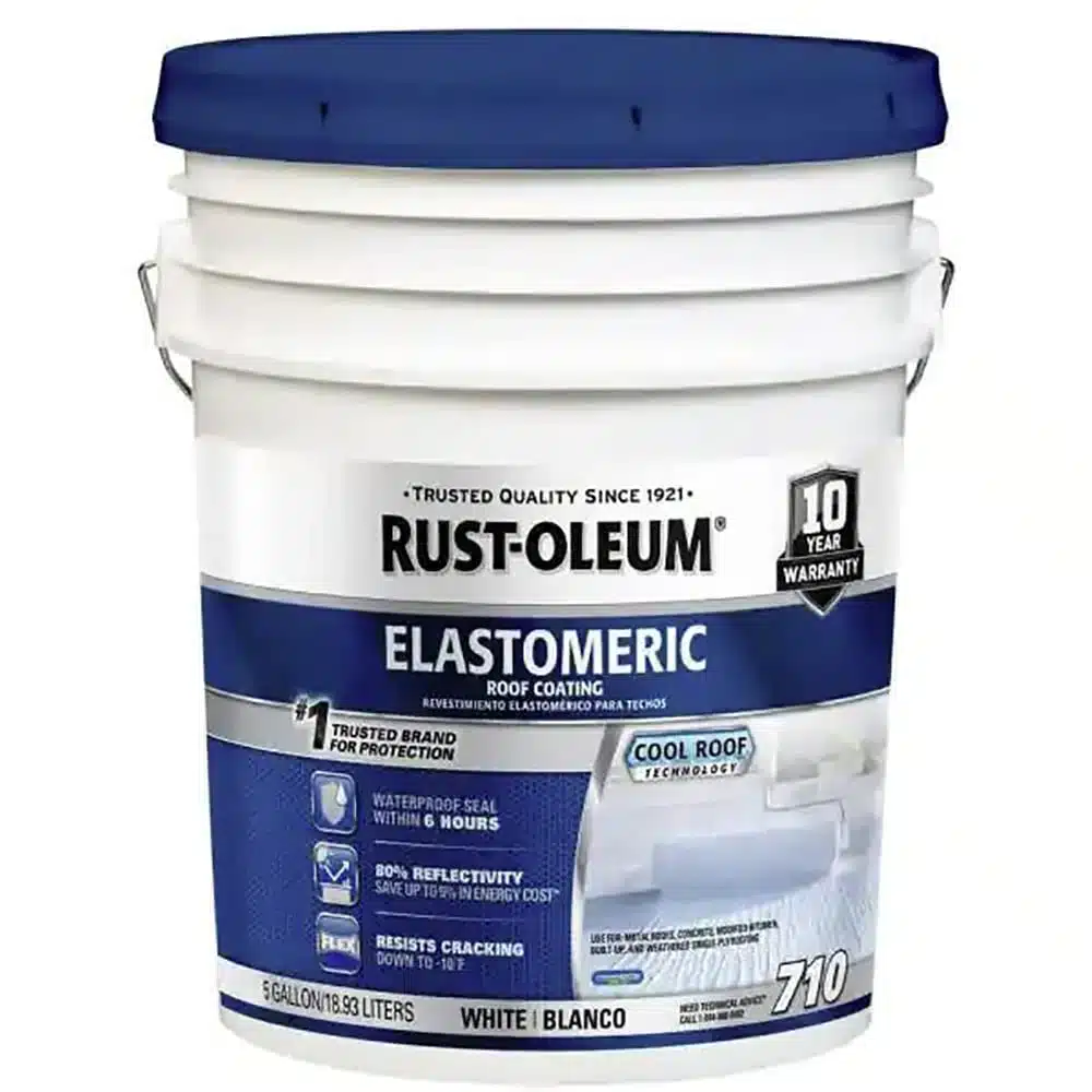 a can of rust oleum roof coating 