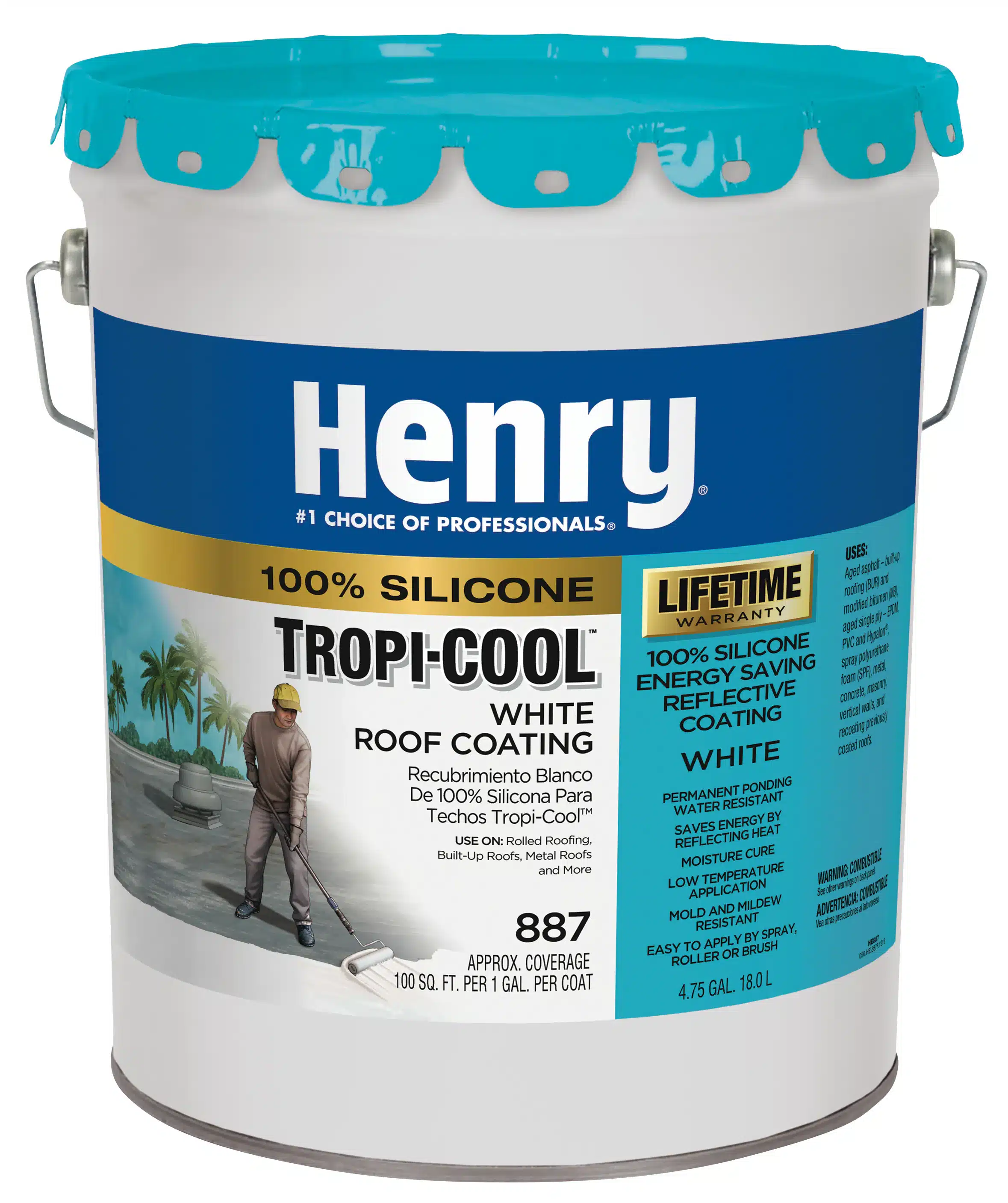 Henry Tropi Cool % Silicone Roof Coating