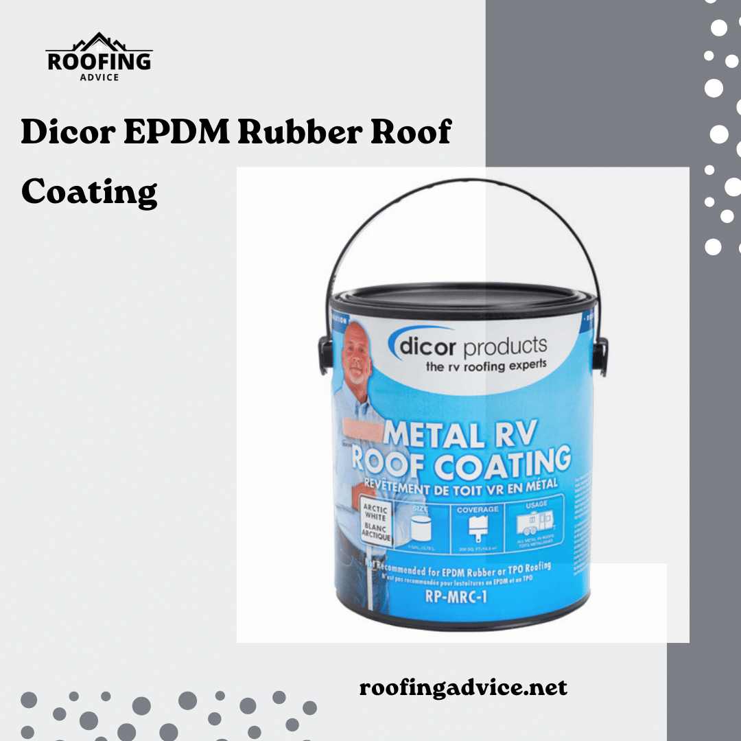 Dicor EPDM Rubber Roof Coating on a light background