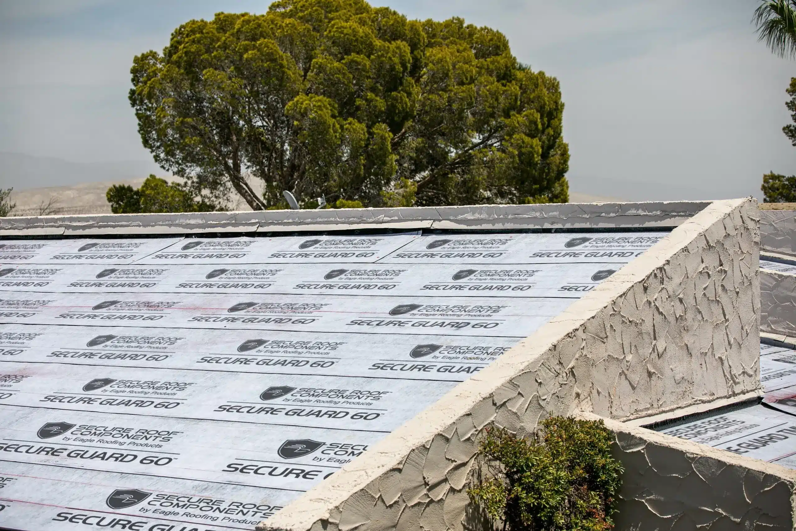 underlayment sheet on a roof underlayment sheet on a roof